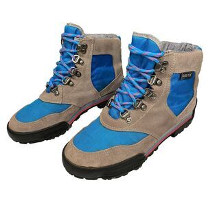 Vintage Danner Cross Hiker Women 8 M Gore-Tex Suede Hiking Boots Blue Gray Retro